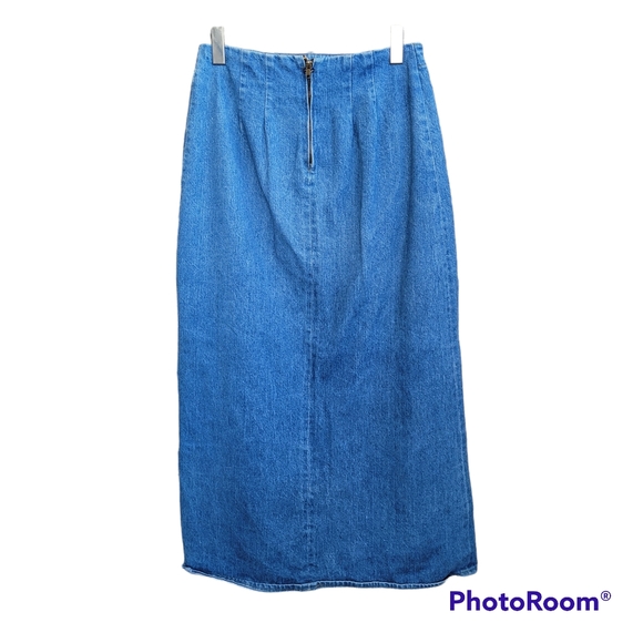 Vintage Denim Prairie Skirt Handmade - Picture 2 of 6